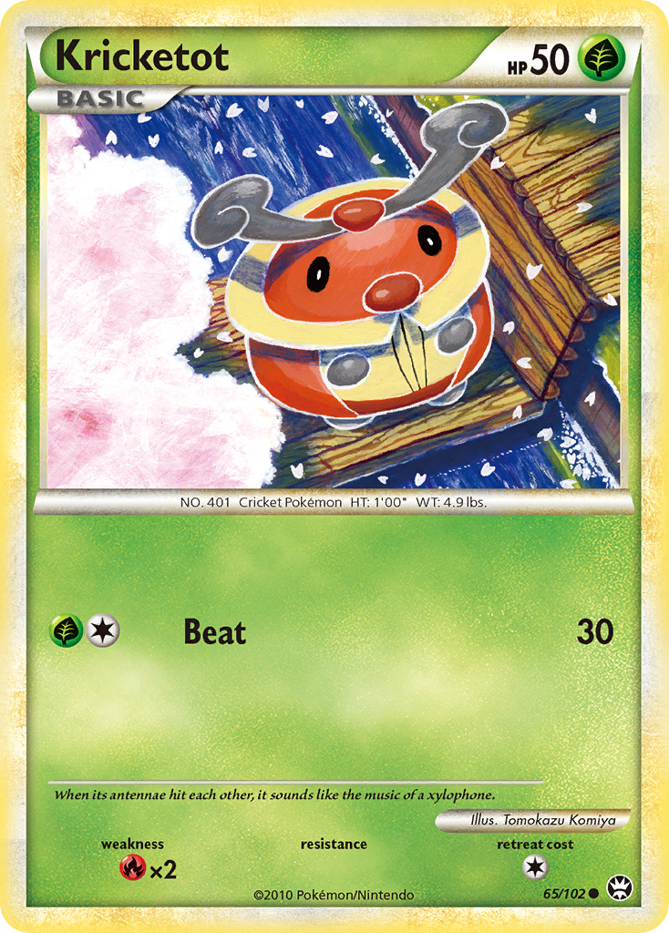 Kricketot (65/102) [HeartGold & SoulSilver: Triumphant] | Jomio and Rueliete's Cards and Comics