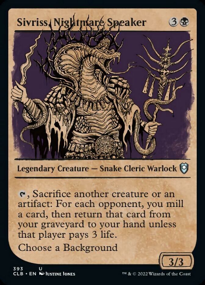 Sivriss, Nightmare Speaker (Showcase) [Commander Legends: Battle for Baldur's Gate] | Jomio and Rueliete's Cards and Comics