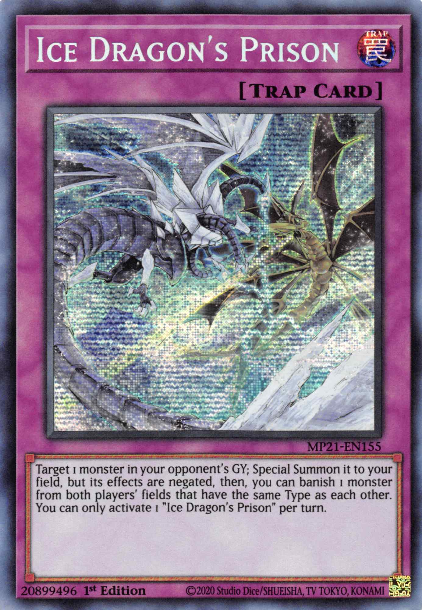 Ice Dragon's Prison [MP21-EN155] Prismatic Secret Rare | Jomio and Rueliete's Cards and Comics