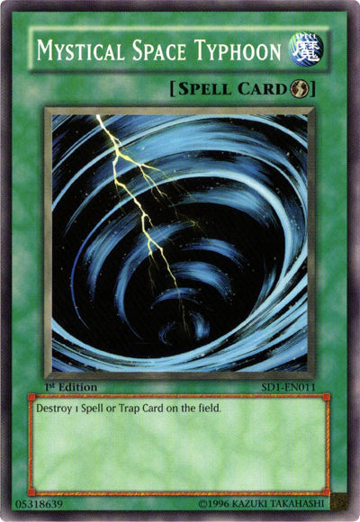Mystical Space Typhoon [SD1-EN011] Common | Jomio and Rueliete's Cards and Comics