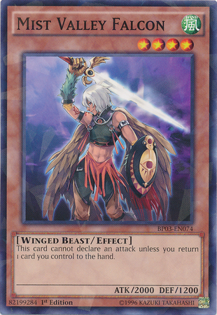 Mist Valley Falcon (Shatterfoil) [BP03-EN074] Rare | Jomio and Rueliete's Cards and Comics