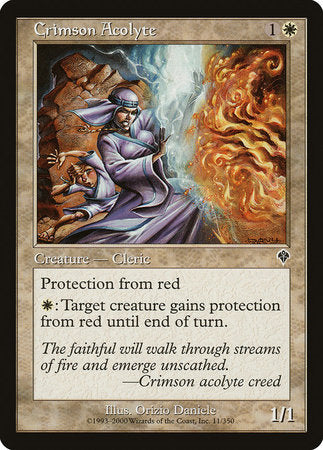 Crimson Acolyte [Invasion] | Jomio and Rueliete's Cards and Comics
