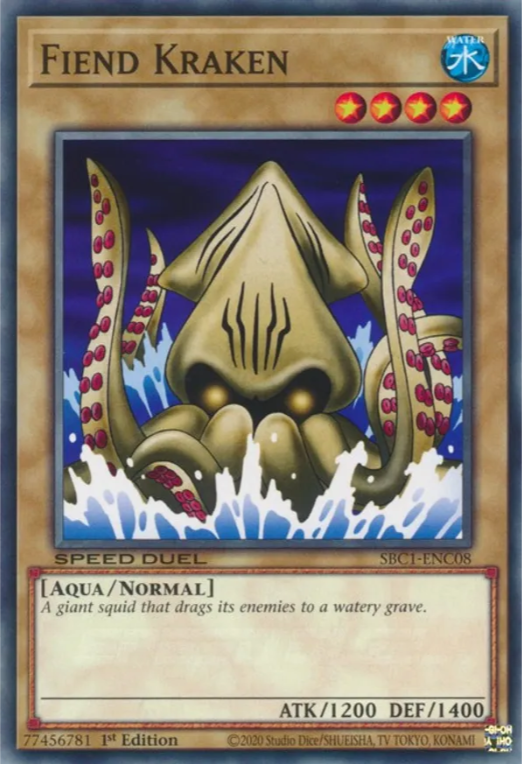 Fiend Kraken [SBC1-ENC08] Common | Jomio and Rueliete's Cards and Comics