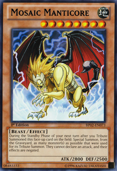Mosaic Manticore [BP02-EN073] Mosaic Rare | Jomio and Rueliete's Cards and Comics