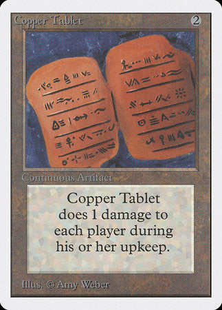 Copper Tablet [Unlimited Edition] | Jomio and Rueliete's Cards and Comics