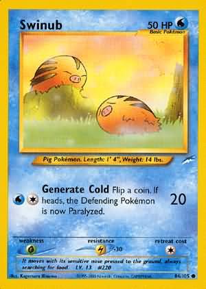 Swinub (84/105) [Neo Destiny Unlimited] | Jomio and Rueliete's Cards and Comics