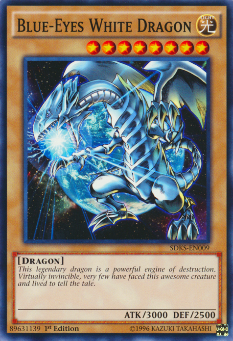 Blue-Eyes White Dragon [SDKS-EN009] Common | Jomio and Rueliete's Cards and Comics