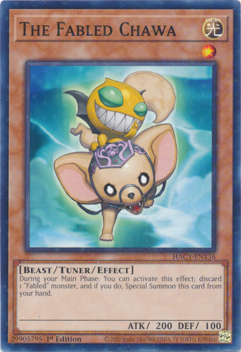 The Fabled Chawa (Duel Terminal) [HAC1-EN136] Common | Jomio and Rueliete's Cards and Comics