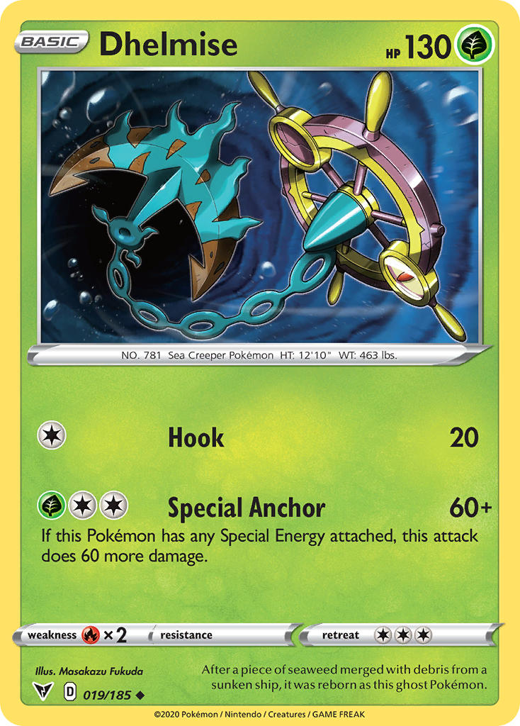 Dhelmise (019/185) [Sword & Shield: Vivid Voltage] | Jomio and Rueliete's Cards and Comics