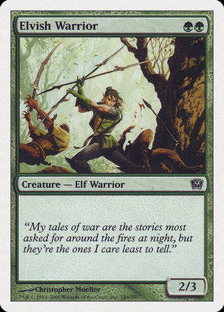 Elvish Warrior [Ninth Edition] | Jomio and Rueliete's Cards and Comics