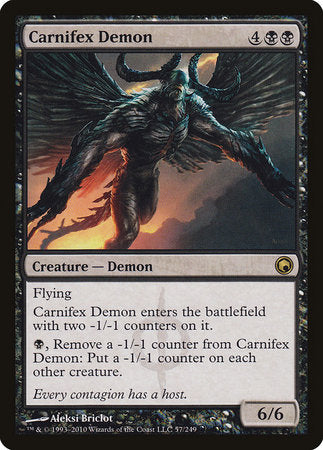 Carnifex Demon [Scars of Mirrodin] | Jomio and Rueliete's Cards and Comics