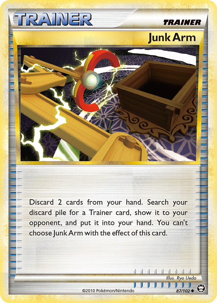 Junk Arm (87/102) [HeartGold & SoulSilver: Triumphant] | Jomio and Rueliete's Cards and Comics