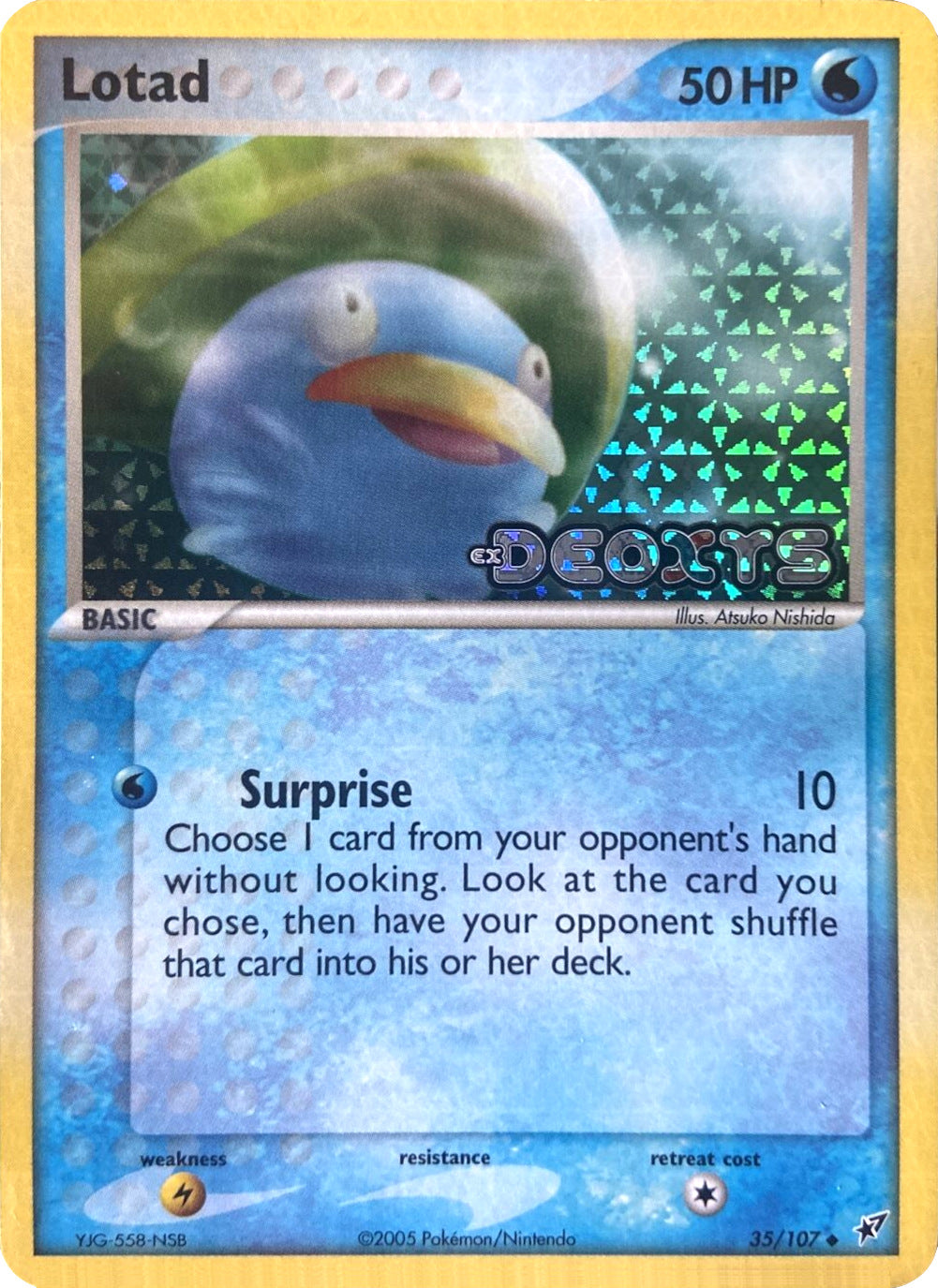 Lotad (35/107) (Stamped) [EX: Deoxys] | Jomio and Rueliete's Cards and Comics