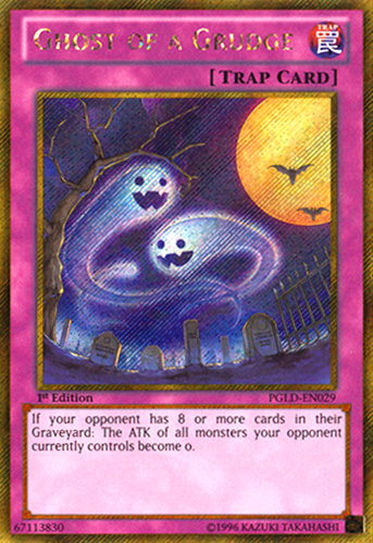Ghost of a Grudge [PGLD-EN029] Gold Secret Rare | Jomio and Rueliete's Cards and Comics