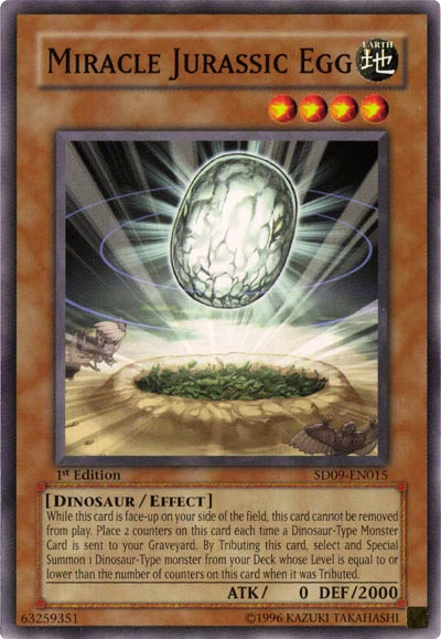 Miracle Jurassic Egg [SD09-EN015] Common | Jomio and Rueliete's Cards and Comics