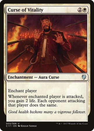 Curse of Vitality [Commander 2017] | Jomio and Rueliete's Cards and Comics
