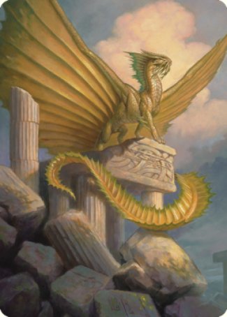 Ancient Gold Dragon Art Card (05) [Commander Legends: Battle for Baldur's Gate Art Series] | Jomio and Rueliete's Cards and Comics