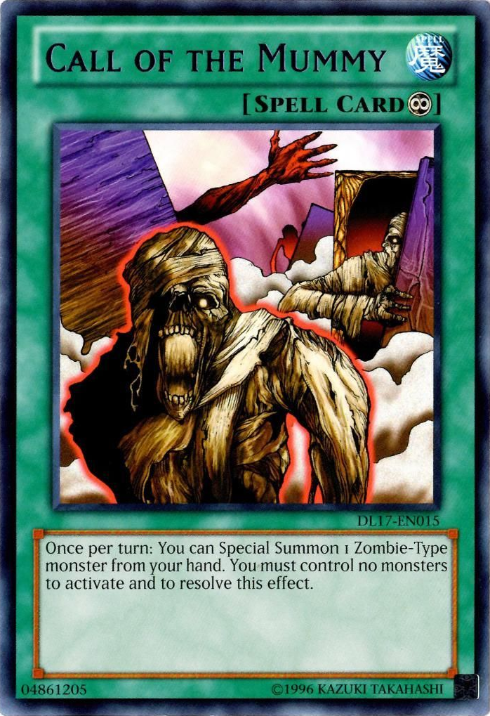Call of the Mummy (Blue) [DL17-EN015] Rare | Jomio and Rueliete's Cards and Comics