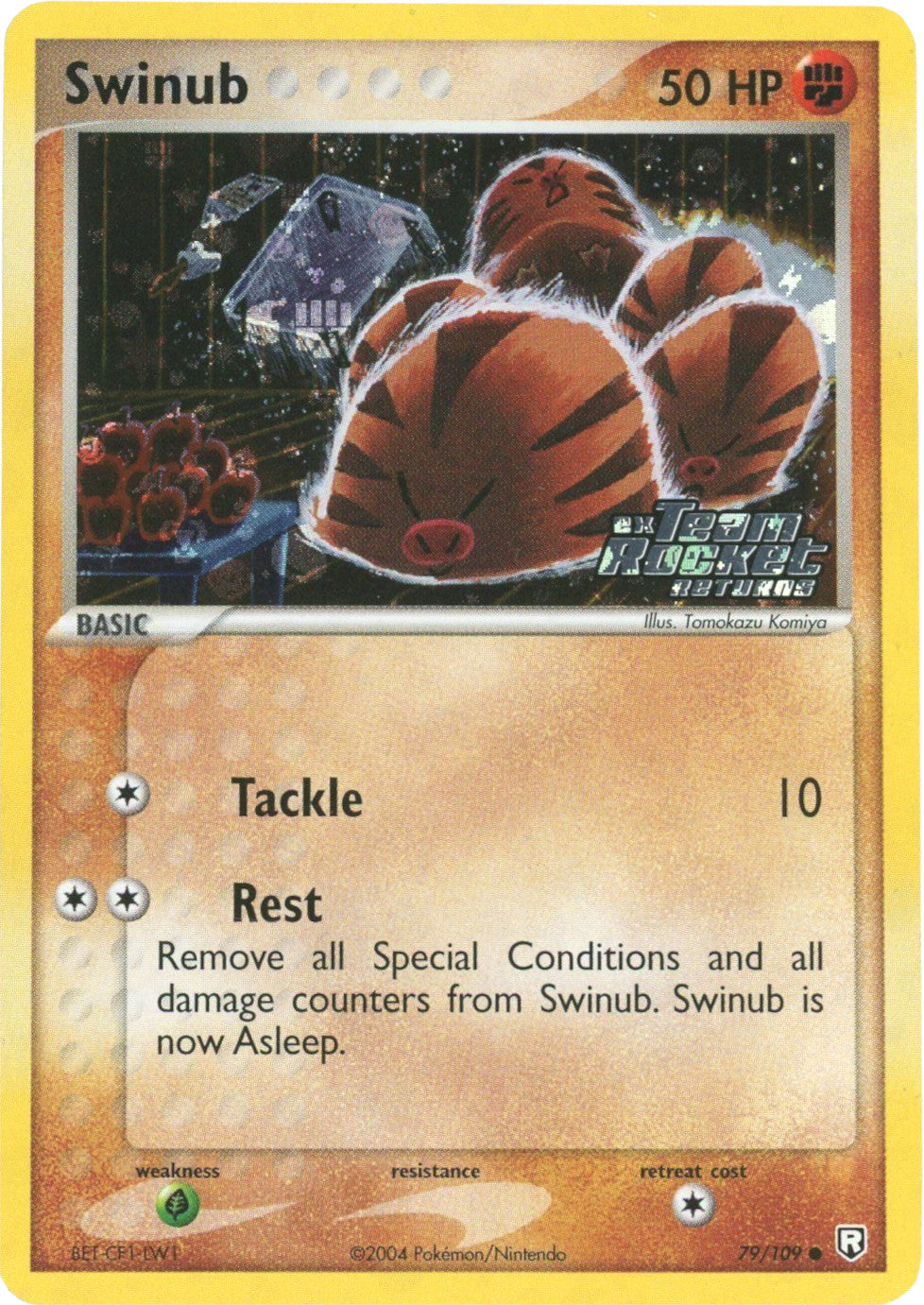 Swinub (79/109) (Stamped) [EX: Team Rocket Returns] | Jomio and Rueliete's Cards and Comics