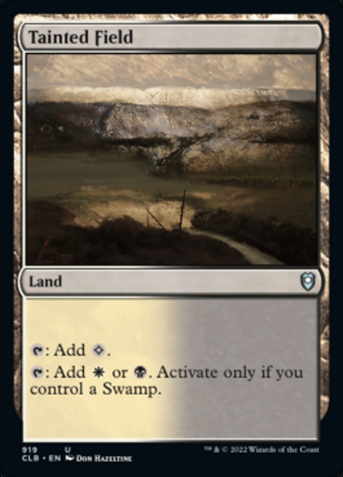 Tainted Field [Commander Legends: Battle for Baldur's Gate] | Jomio and Rueliete's Cards and Comics
