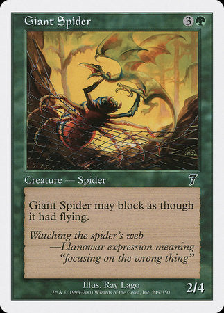 Giant Spider [Seventh Edition] | Jomio and Rueliete's Cards and Comics