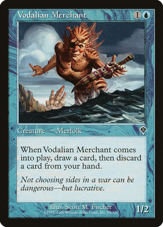 Vodalian Merchant [Invasion] | Jomio and Rueliete's Cards and Comics