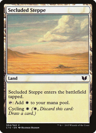 Secluded Steppe [Commander 2015] | Jomio and Rueliete's Cards and Comics