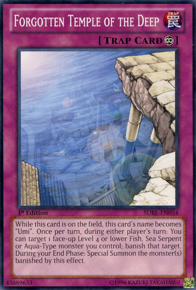 Forgotten Temple of the Deep [SDRE-EN034] Common | Jomio and Rueliete's Cards and Comics