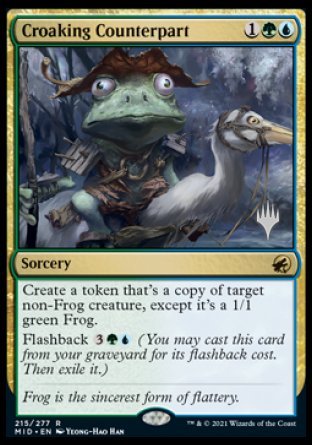 Croaking Counterpart (Promo Pack) [Innistrad: Midnight Hunt Promos] | Jomio and Rueliete's Cards and Comics