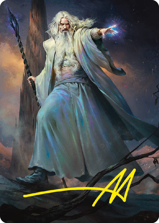 Saruman of Many Colors Art Card (Gold-Stamped Signature) [The Lord of the Rings: Tales of Middle-earth Art Series] | Jomio and Rueliete's Cards and Comics