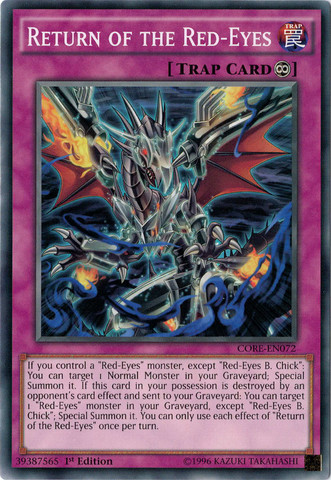 Return of the Red-Eyes [CORE-EN072] Common | Jomio and Rueliete's Cards and Comics