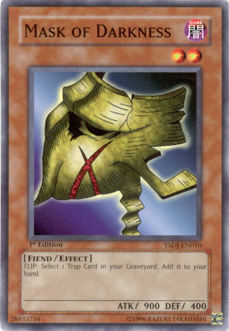 Mask of Darkness [YSDJ-EN010] Common | Jomio and Rueliete's Cards and Comics