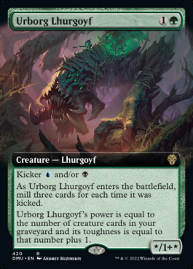 Urborg Lhurgoyf (Extended Art) [Dominaria United] | Jomio and Rueliete's Cards and Comics