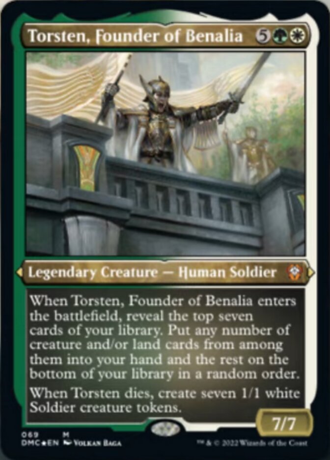 Torsten, Founder of Benalia (Foil Etched) [Dominaria United Commander] | Jomio and Rueliete's Cards and Comics
