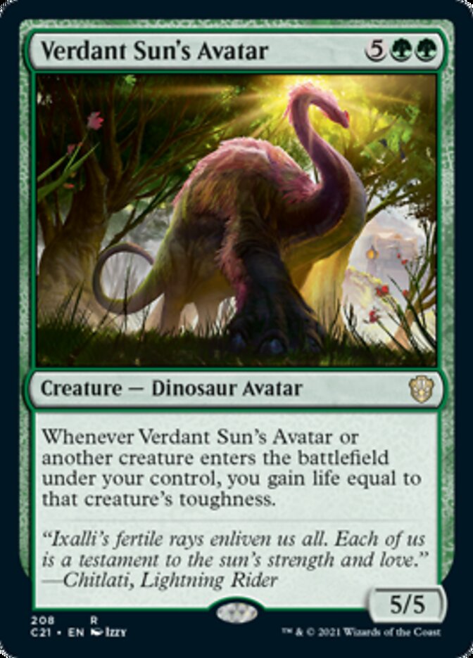 Verdant Sun's Avatar [Commander 2021] | Jomio and Rueliete's Cards and Comics