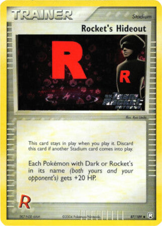 Rocket's Hideout (87/109) (Stamped) [EX: Team Rocket Returns] | Jomio and Rueliete's Cards and Comics