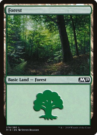 Forest (278) [Core Set 2019] | Jomio and Rueliete's Cards and Comics