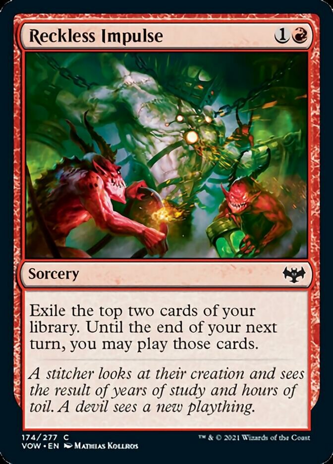Reckless Impulse [Innistrad: Crimson Vow] | Jomio and Rueliete's Cards and Comics