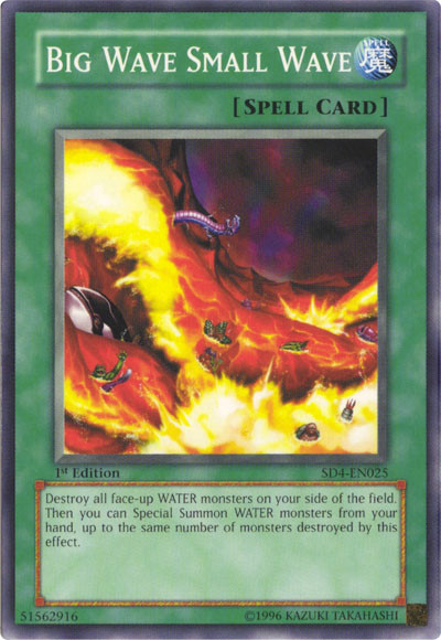 Big Wave Small Wave [SD4-EN025] Common | Jomio and Rueliete's Cards and Comics