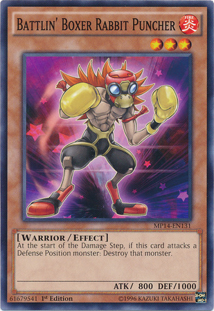 Battlin' Boxer Rabbit Puncher [MP14-EN131] Common | Jomio and Rueliete's Cards and Comics