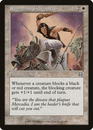 Righteous Indignation [Mercadian Masques] | Jomio and Rueliete's Cards and Comics