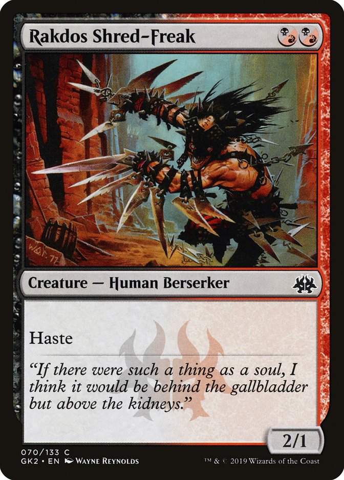 Rakdos Shred-Freak [Ravnica Allegiance Guild Kit] | Jomio and Rueliete's Cards and Comics