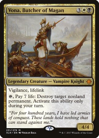 Vona, Butcher of Magan [Ixalan] | Jomio and Rueliete's Cards and Comics