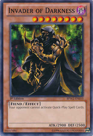 Invader of Darkness [BPW2-EN010] Common | Jomio and Rueliete's Cards and Comics