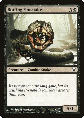 Rotting Fensnake [Innistrad] | Jomio and Rueliete's Cards and Comics