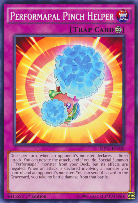 Performapal Pinch Helper [MP16-EN030] Common | Jomio and Rueliete's Cards and Comics
