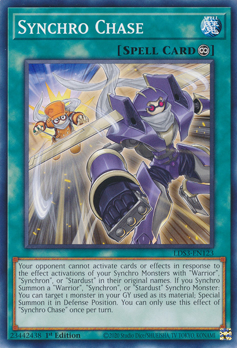 Synchro Chase [LDS3-EN123] Common | Jomio and Rueliete's Cards and Comics