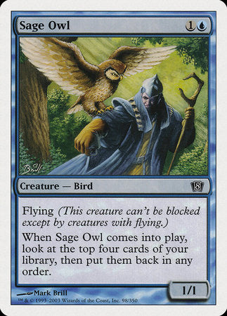 Sage Owl [Eighth Edition] | Jomio and Rueliete's Cards and Comics