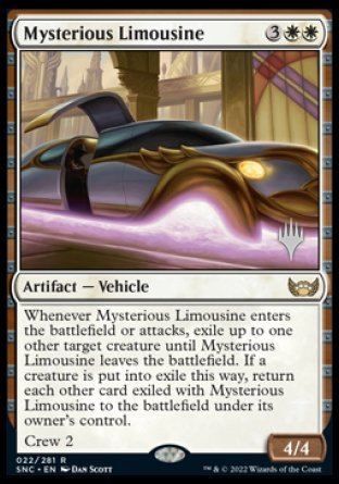 Mysterious Limousine (Promo Pack) [Streets of New Capenna Promos] | Jomio and Rueliete's Cards and Comics