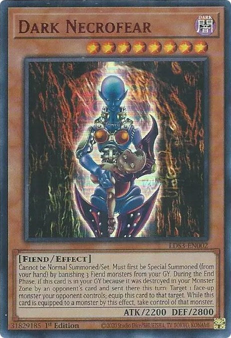 Dark Necrofear (Red) [LDS3-EN002] Ultra Rare | Jomio and Rueliete's Cards and Comics